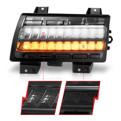 ANZO Wrangler 18-21/Gladiator 20+ LED Side Marker Lights Smoke com sinal sequencial