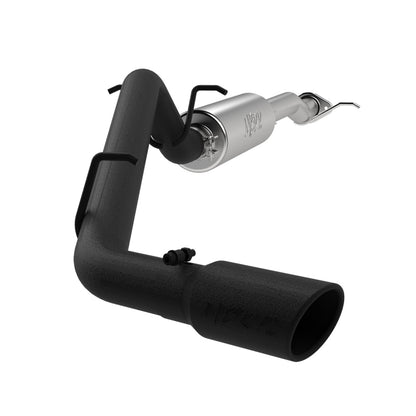 MBRP 17+ Chevrolet Colorado 2.5L/3.6L 3in Cat Back Salida de un solo lado con boquilla de 4in - Revestimiento trasero