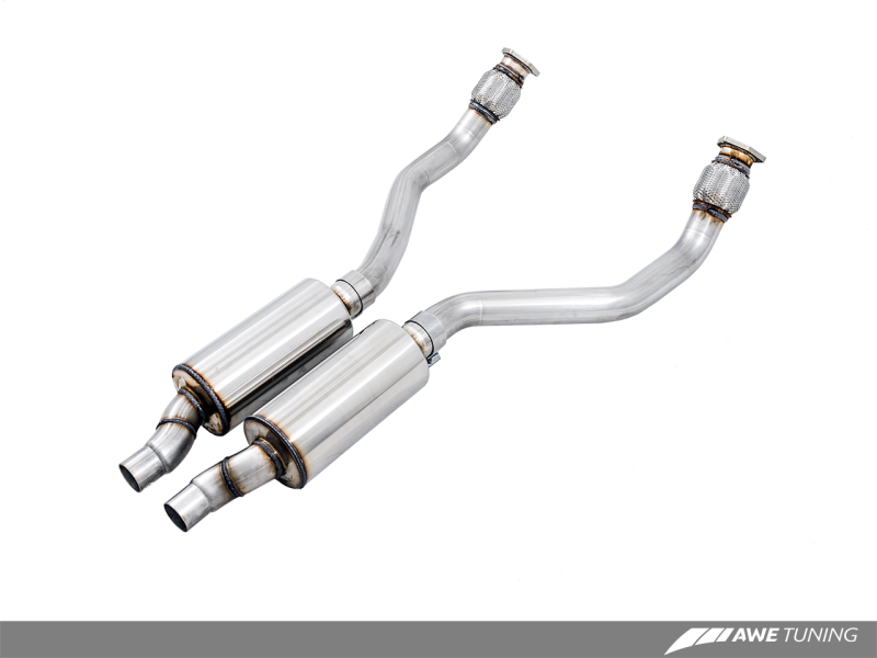 AWE Tuning Audi B8 / C7 3.0T Resonated Downpipes para S4 / S5 / A6 / A7