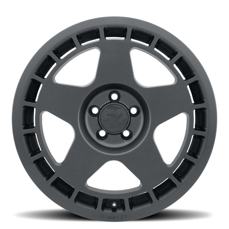 quinze52 Turbomac 18x8,5 5x108 42mm ET 63,4mm Furo central Asfalto Roda preta