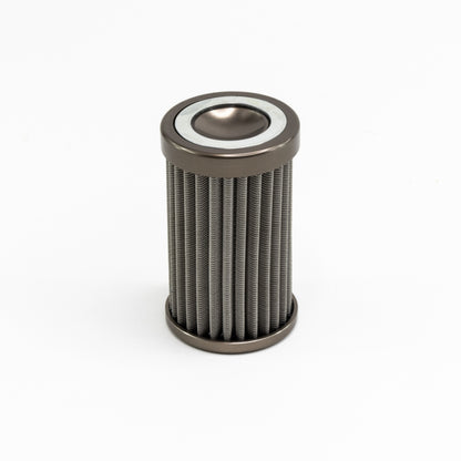 Elemento de filtro universal de 100 micras de acero inoxidable DeatschWerks (se adapta a una carcasa de 110 mm)
