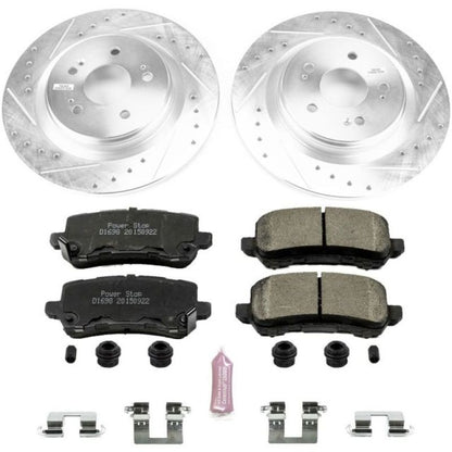 Power Stop 18-19 Honda Odyssey Trasero Z23 Evolution Kit de Freno Deportivo