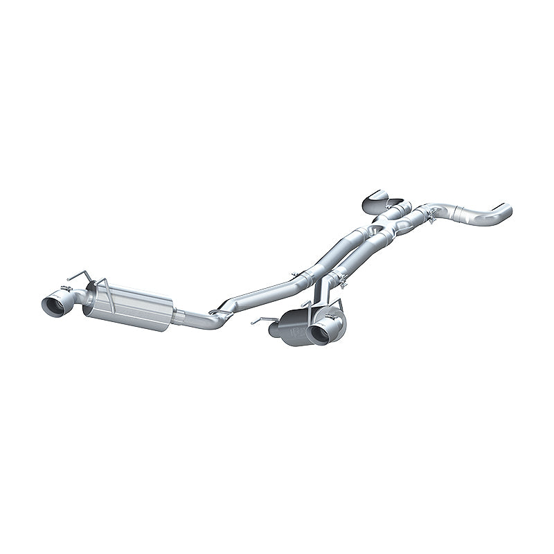 MBRP 2010 Chev Camaro V6 3.6L Dual Cat Back Puntas redondas (11 Conv. DEBE comprar mbrpAD1710)
