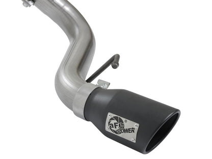 aFe MACH Force Xp 3in SS Cat-Back Escape de salida de un solo lado con puntas negras 07-14 Toyota FJ Cruiser