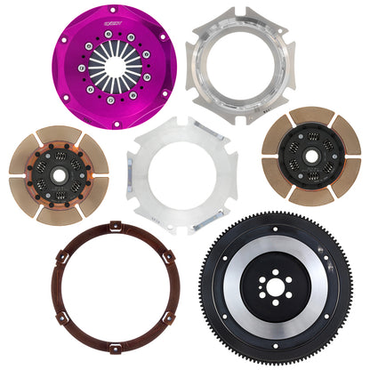 Exedy 1989-1993 Nissan Skyline GTR L6 Hyper Twin Cerametallic Embrague con resorte de disco central Tipo de empuje