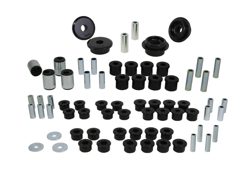 Whiteline 90-05 Mazda Miata (Chasis NA/NB) Kit de elementos esenciales del vehículo delantero + trasero