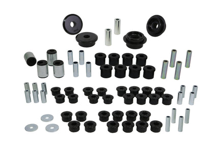 Whiteline 90-05 Mazda Miata (Chasis NA/NB) Kit de elementos esenciales del vehículo delantero + trasero