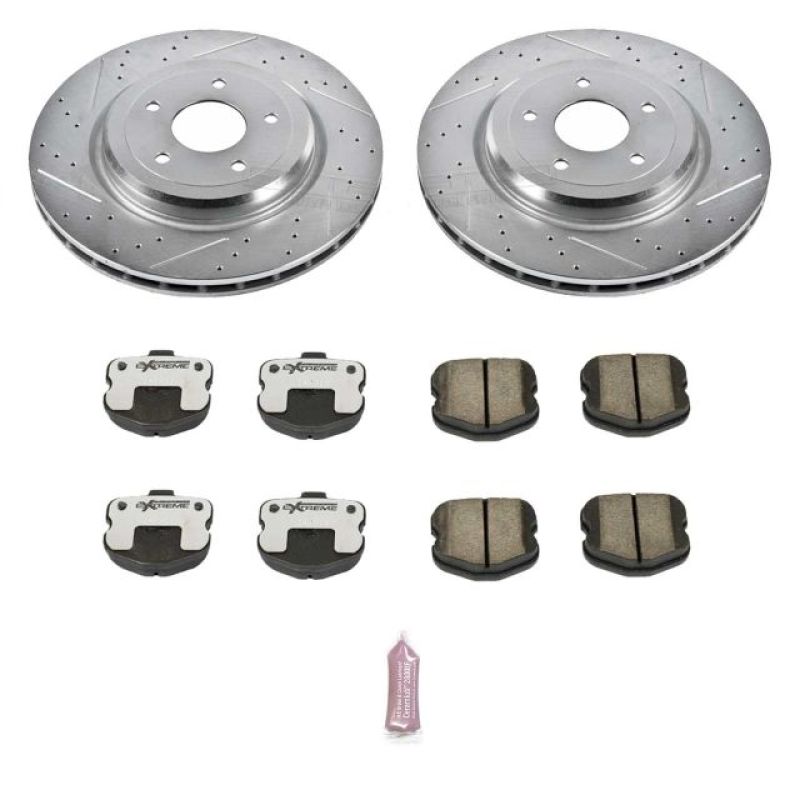 Kit de freio Power Stop 06-13 Chevrolet Corvette traseiro Z26 Street Warrior