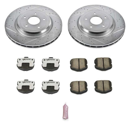 Kit de freio Power Stop 06-13 Chevrolet Corvette traseiro Z26 Street Warrior