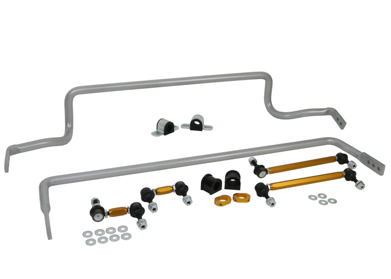 Kit de barra estabilizadora dianteira e traseira Whiteline 08-17 Mitsubishi Lancer