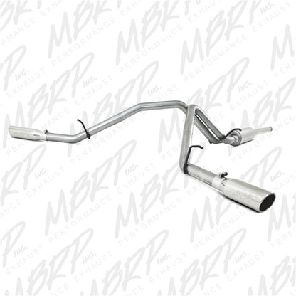 MBRP 2009 Chev/GMC 1500 4.8/5.3L EC/CC (excluyendo 8 cama) Cat Back Dual Split Side