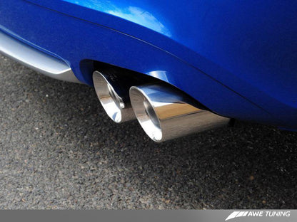 AWE Tuning Audi B8 S5 4.2L Touring Edition Sistema de escapamento - Pontas prateadas polidas