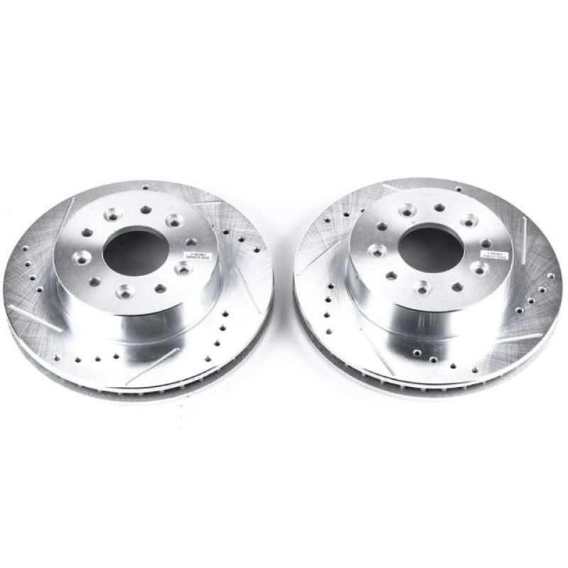 Power Stop 63-82 Chevrolet Corvette Front Evolution Rotores perforados y ranurados - Par