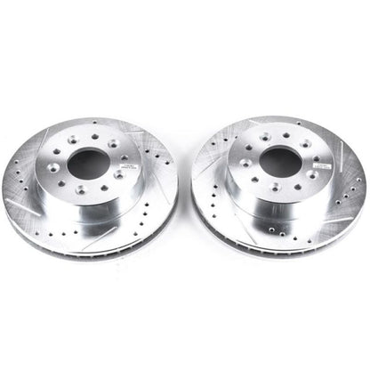 Power Stop 63-82 Chevrolet Corvette Front Evolution Rotores perforados y ranurados - Par