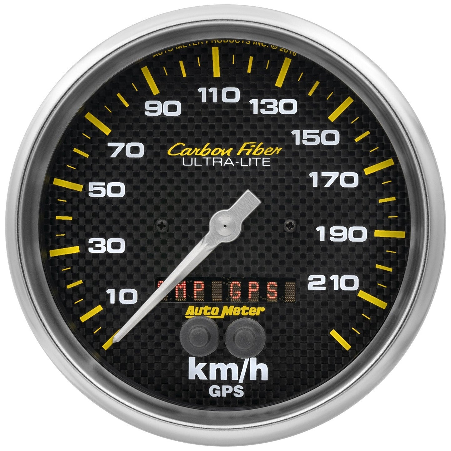 AutoMeter - 5" GPS SPEEDOMETER, 0-225 KM/H, CARBON FIBER (4881-M)