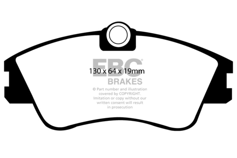 EBC 93-96 Volkswagen Eurovan 2.5L Solid Rotors Ultimax2 Front Brake Pads