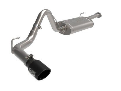 aFe 16-22 Toyota Tacoma Apollo GT Serie 2.5in. - 3 en. Sistema de escape Cat-Back 409 SS con punta negra