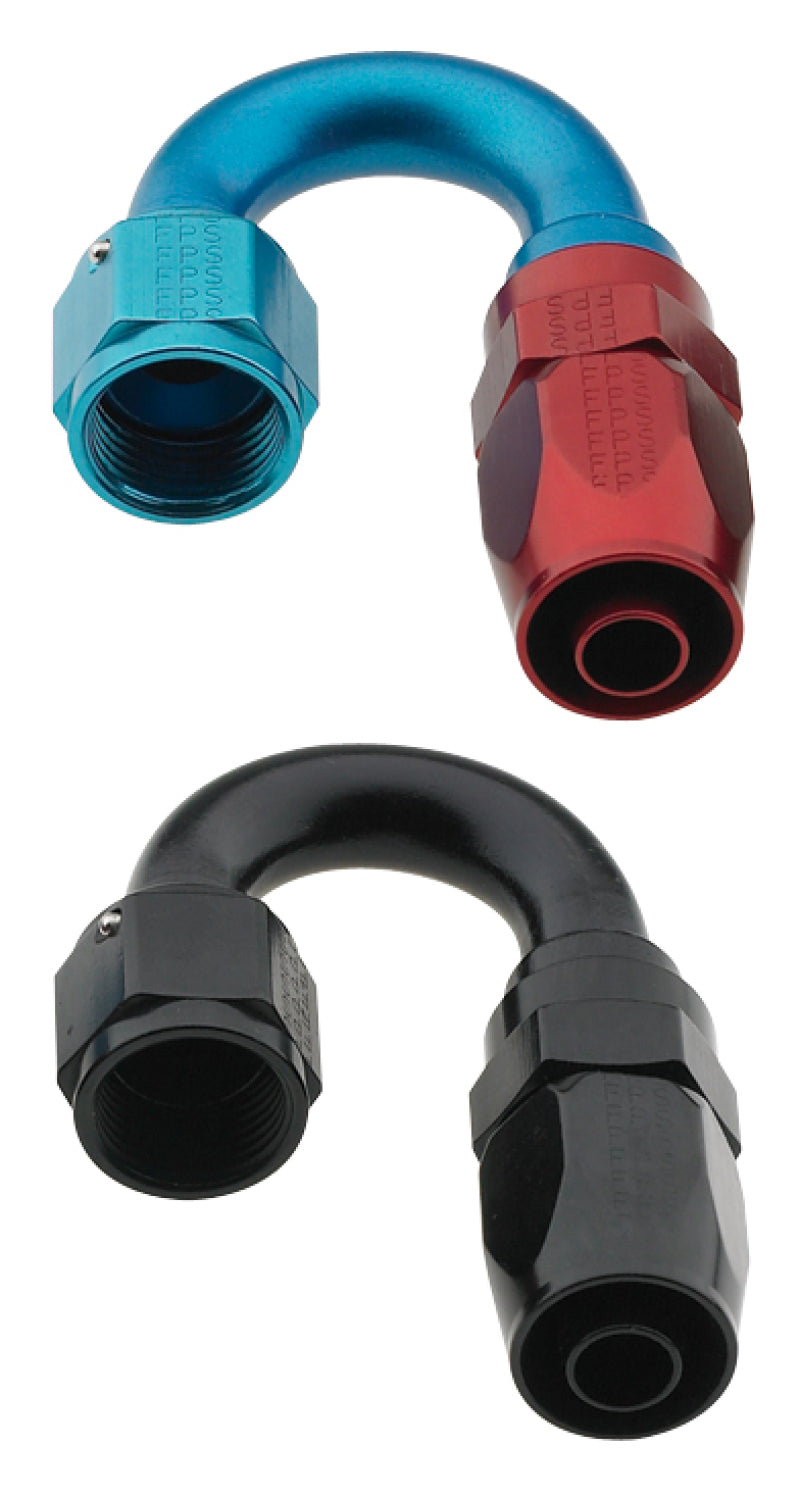 Fragola -16AN Fem x -12AN Hose 180 Degree Reducing Hose End - Blue/Red
