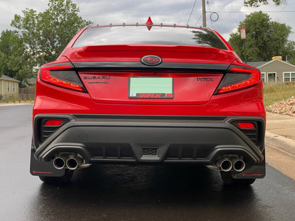 Rally Armor 22-25 Subaru WRX Black UR Mud Flap w/Red Logo