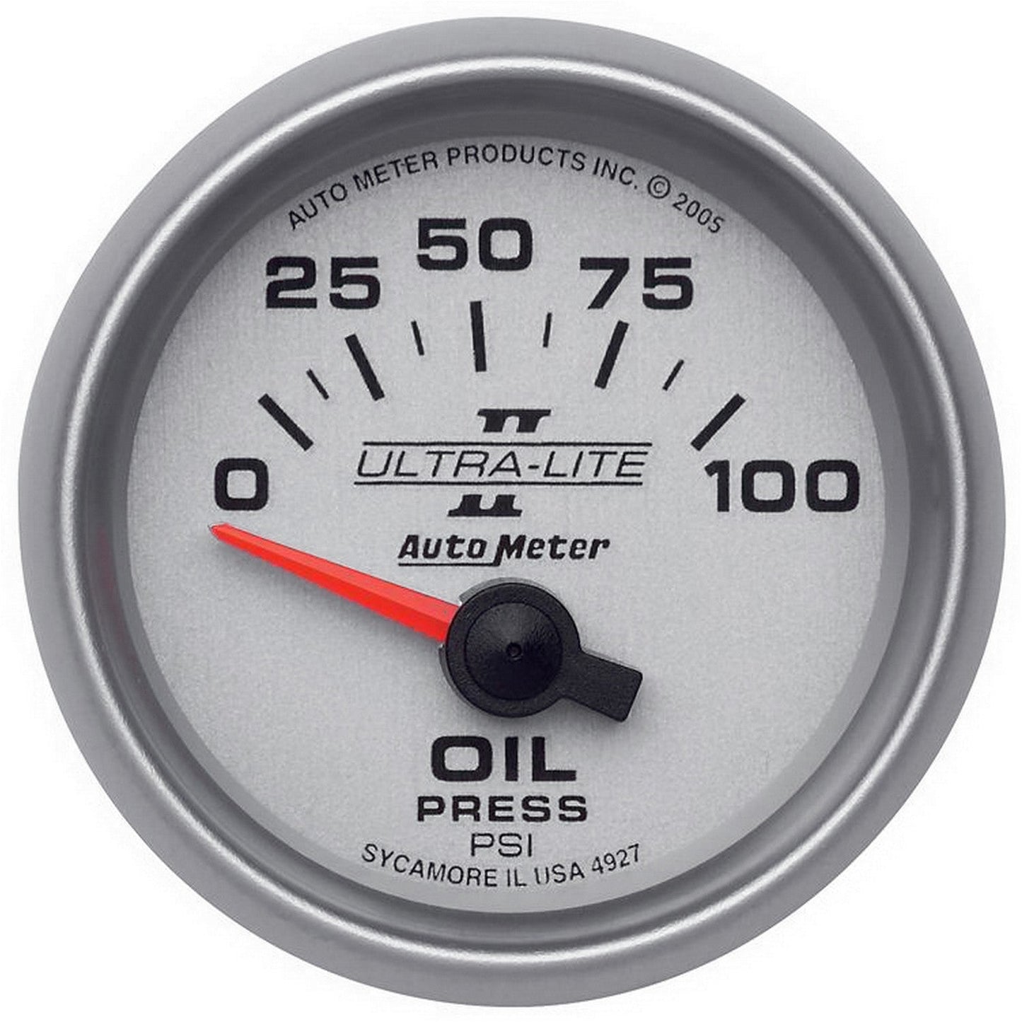 AutoMeter - 2-1/16" OIL PRESSURE, 0-100 PSI, AIR-CORE, ULTRA-LITE II (4927)