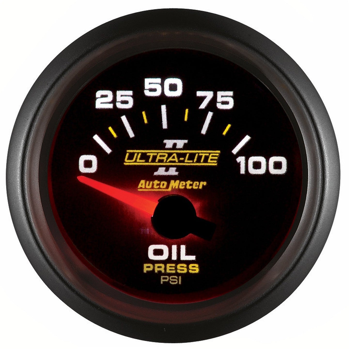 AutoMeter - 2-1/16" OIL PRESSURE, 0-100 PSI, AIR-CORE, ULTRA-LITE II (4927)