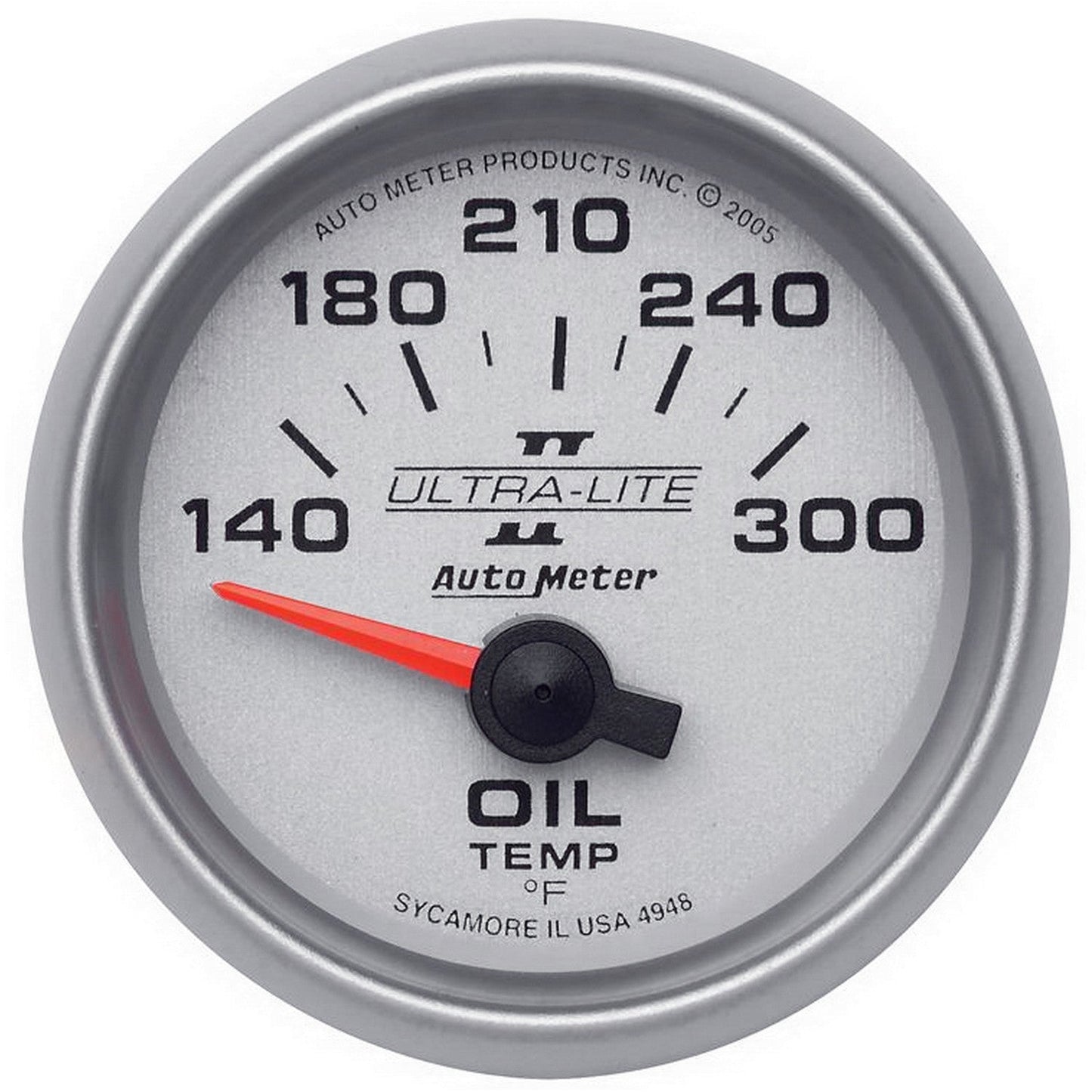 AutoMeter - 2-1/16" OIL TEMPERATURE, 140-300 °F, AIR-CORE, ULTRA-LITE II (4948)