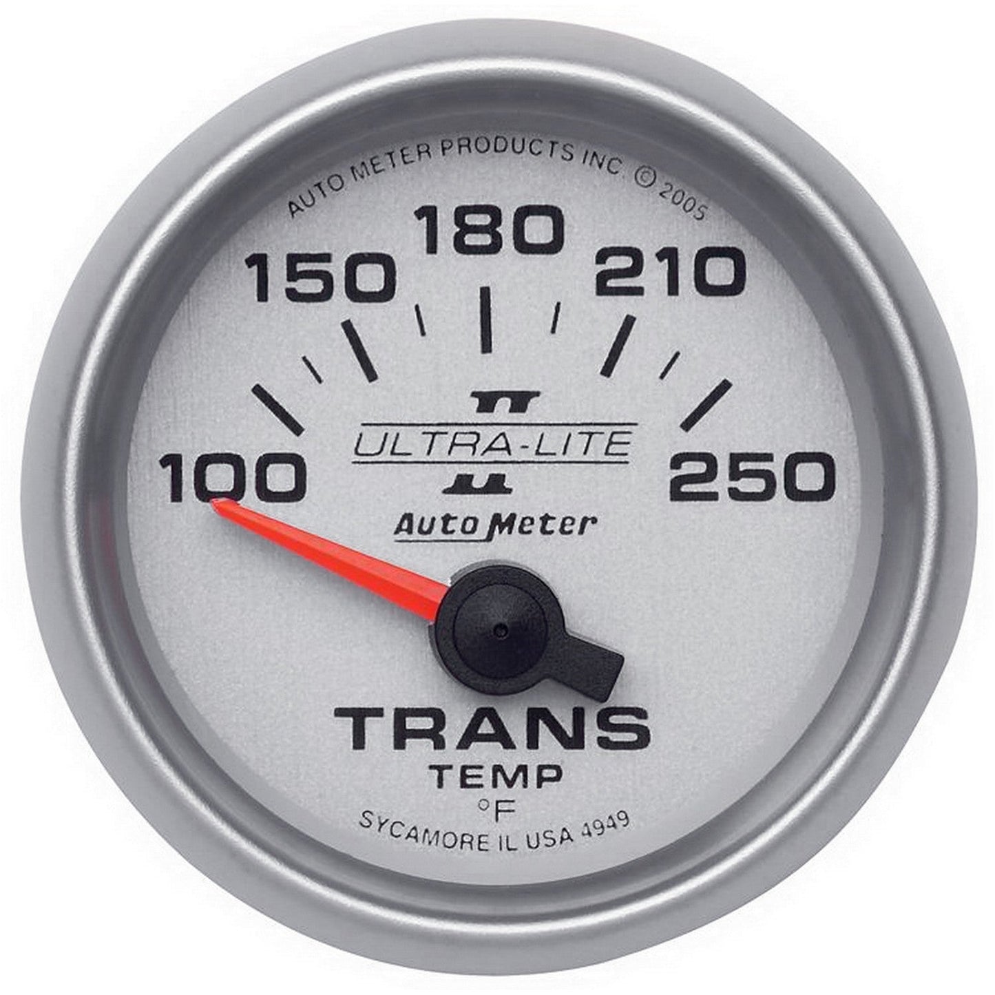 AutoMeter - 2-1/16" TRANSMISSION TEMPERATURE, 100-250 °F, AIR-CORE, ULTRA-LITE II (4949)
