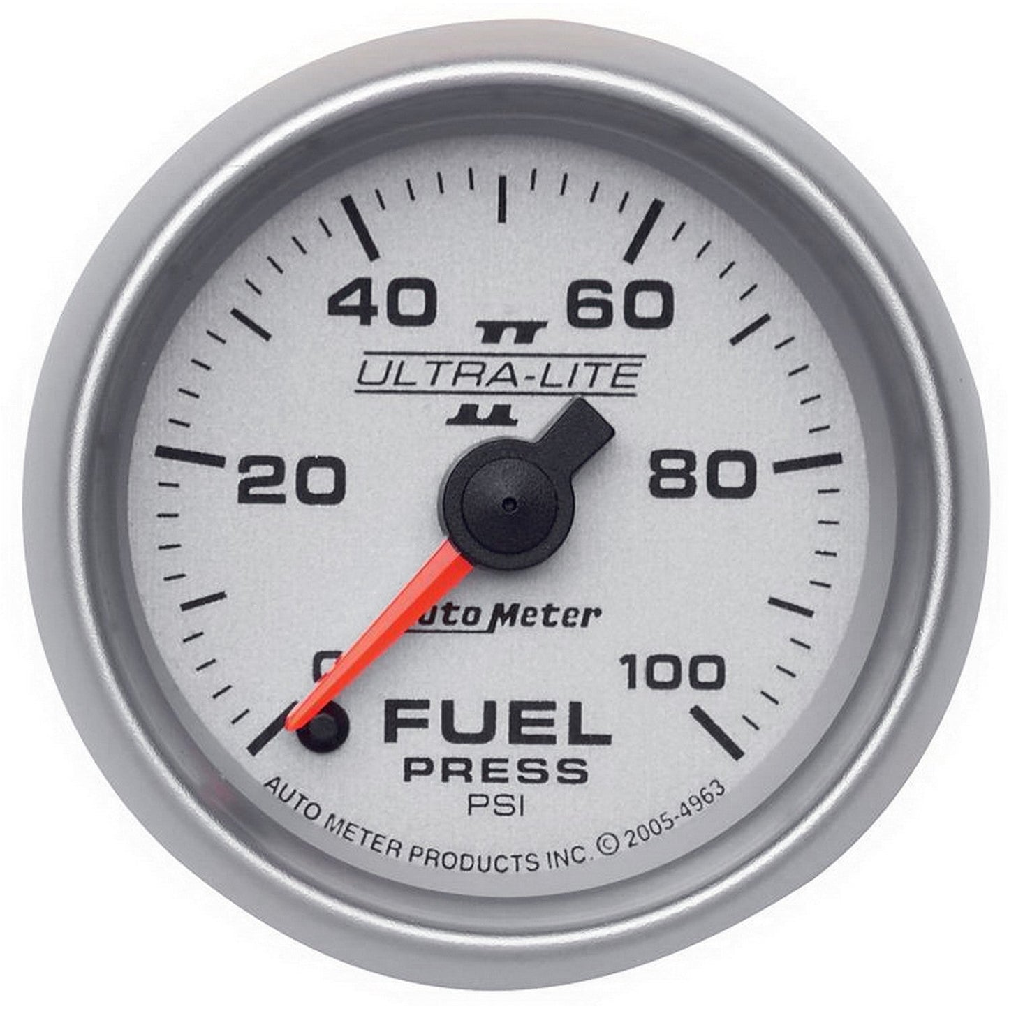 AutoMeter - 2-1/16" FUEL PRESSURE, 0-100 PSI, STEPPER MOTOR, ULTRA-LITE II (4963)