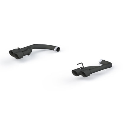 MBRP 18-20 Ford Mustang GT 2.5in Revestimiento negro Escape trasero de doble eje no activo - Puntas de pared doble de 4in