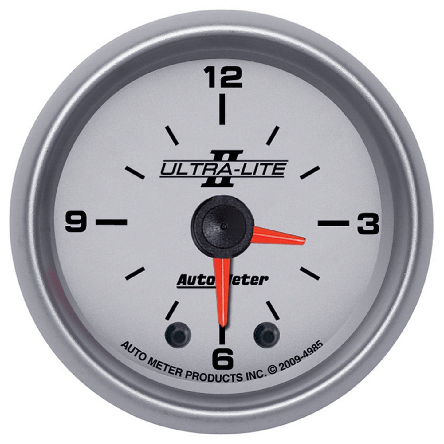 AutoMeter - 2-1/16" CLOCK, 12 HOUR, ULTRA-LITE II (4985)