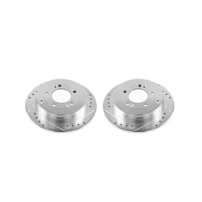 Power Stop 06-09 Hyundai Azera Rear Evolution Drilled & Slotted Rotors - Pair