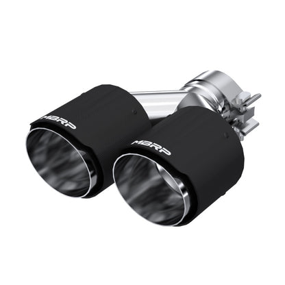 MBRP Fibra de Carbono Universal Punta Doble 4in OD/2.5in Entrada