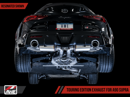 Escape AWE 2020 Toyota Supra A90 Resonated Touring Edition - Puntas plateadas cromadas de 5 pulgadas