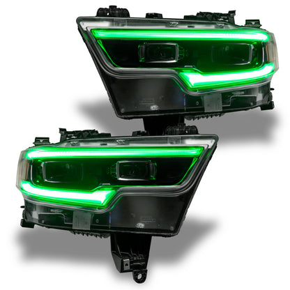 Oracle 19-21 RAM 1500 Projector LED Headlight DRL Kit - RGBW+A w/ BC1 Controller