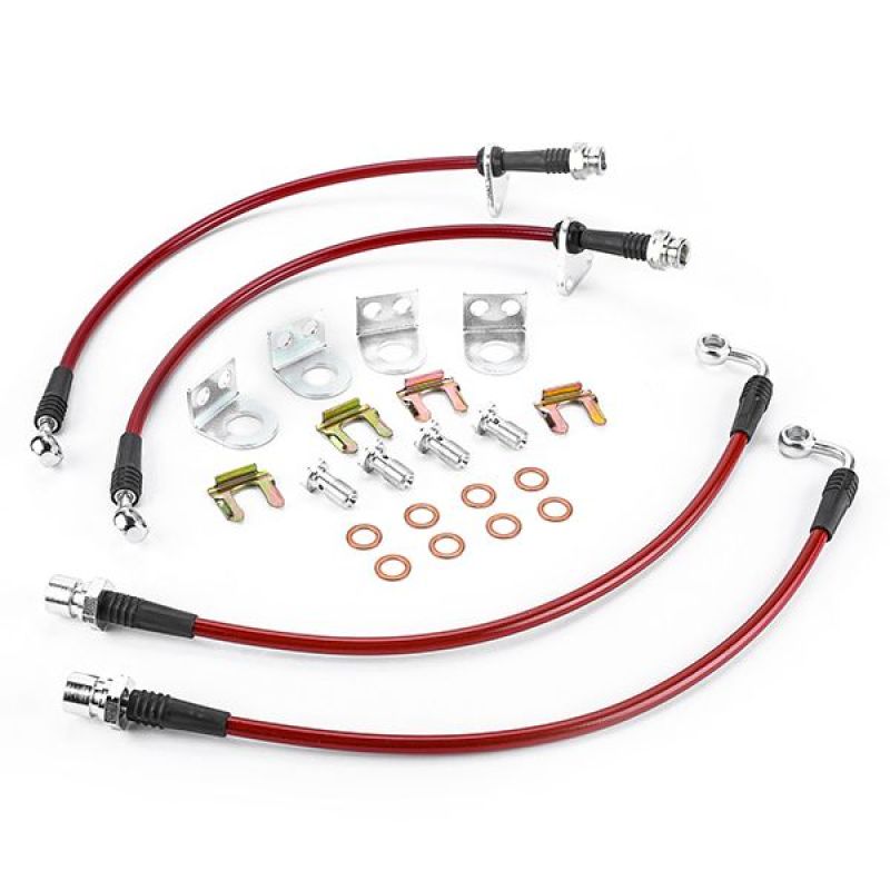 Power Stop 07-17 Ford Expedition Front & Rear SS Braided Brake Hose Kit