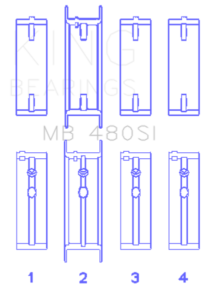 King Engine Bearings Buick V6 Main Bearing Set