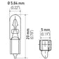 Hella Bulb 2723 12V 23W W2X46D T15