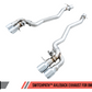 AWE Tuning 18-19 BMW M5 (F90) 4.4T AWD SwitchPath Axle-back Exhaust - Chrome Silver Tips