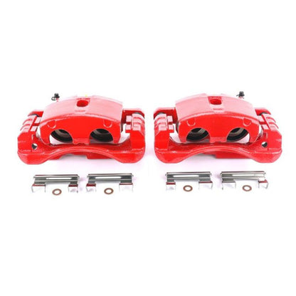 Power Stop 02-06 Cadillac Escalade Pinzas delanteras o traseras rojas con soportes - Par