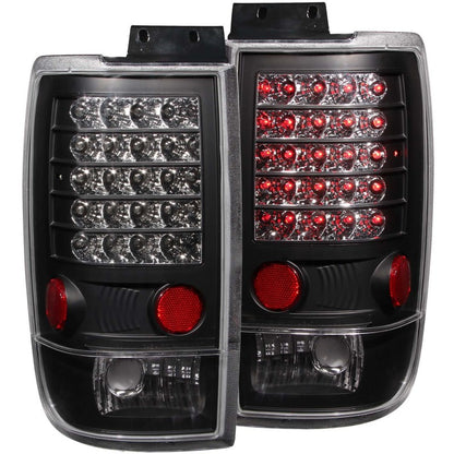 ANZO 1997-2002 Ford Expedition LED Luces traseras negras