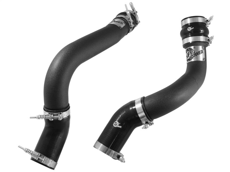aFe BladeRunner - Juego de tubos intercooler negros de 3 pulgadas para lado frío y caliente para Dodge RAM Diesel 6.7L (td) 13-14