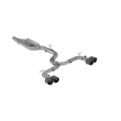 MBRP 15-19 VW Golf R MK7/MK7.5 3in T304 Cat Back Escape con puntas de fibra de carbono