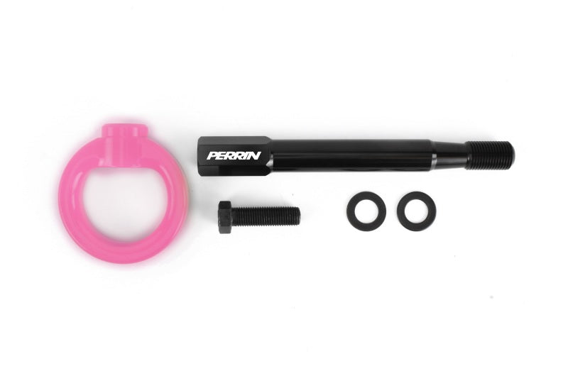 Perrin 2022+ BRZ/GR86 Kit de gancho de remolque (delantero) - Hyper Pink