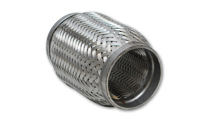 Acoplamento flexível SS vibrante com forro trançado interno 1,5 pol. de entrada/saída x 4 pol. de comprimento flexível