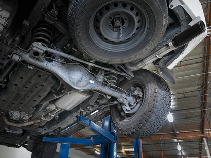 aFe MACHForce XP 2.5in 304-SS Escape Cat-Back com ponta preta 10-19 Toyota 4Runner V6-4.0L