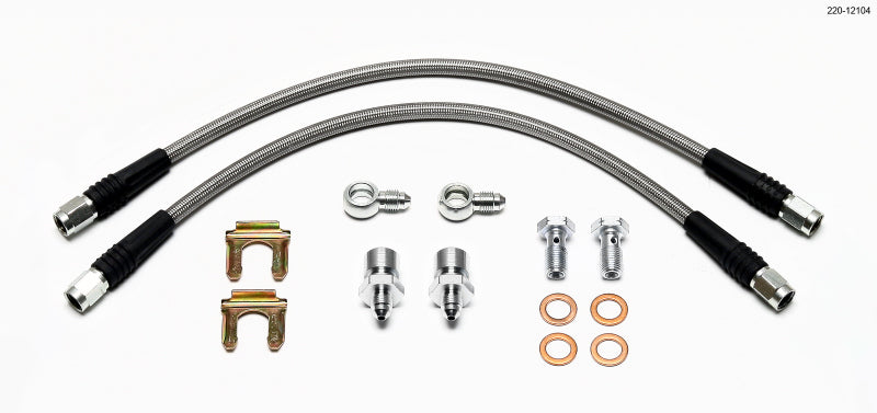 Wilwood Flexline Kit D52 Calibre 14 pol. com Banjo 10 mm -3/8-24 Chassi
