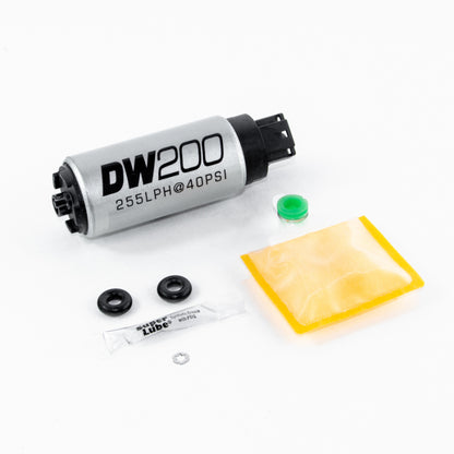 DeatschWerks Bomba de combustible en el tanque de 255 LPH con 03-06 Evo 8/9 / 95-98 Eclipse Turbo AWD Set Up Kit