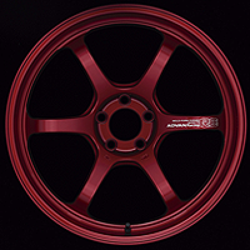 Advan R6 20x9 +48mm 5x112 Racing Candy Red Wheel