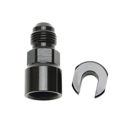 Russell Performance -6 AN Macho para 3/8 pol. SAE Quick-Disconnect Fêmea (Preto Simples)