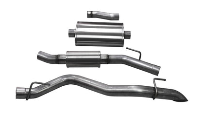 Corsa 2020-2025 Jeep Gladiator JT 3.0in Cat-Back Touring Single Side Exit w/ Turn Down Tip